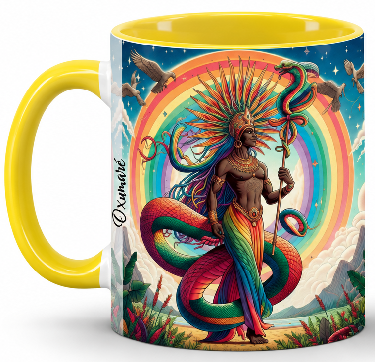Caneca Oxumaré - Coleção Sagrado em Cores